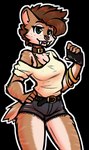 anthro clothing female pose solo jeronmuh grand_theft_auto rockstar_games toofer felid mammal prehistoric_species saber-toothed_tiger alpha_channel