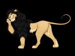 black_mane eyebrows feral male mane paws quadruped simple_background smile solo tail tail_tuft transparent_background tuft malaika4 felid lion mammal pantherine alpha_channel