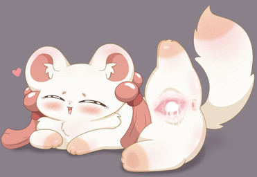 anal anus blush blush_lines bodily_fluids cum cum_drip cum_in_vagina cum_inside dripping eyes_closed female feral fur genital_fluids genitals heart_symbol lying_on_ground on_ground penetration solo spread_legs spreading tail tears vaginal vaginal_fluids vaginal_penetration vulva white_body white_fur caroll fabulous_beasts fenz_(studio) mythology tubaoshu_(fabulous_beasts) herpestid mammal mongoose mythological_creature hi_res