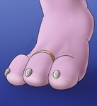 3_toes ambiguous_gender anthro barefoot claws clothing digit_ring feet foot_focus foot_shot footwear fur jewelry paws paws_only pink_body pink_fur ring solo toe_ring toes dbunno nintendo pokemon kerolink generation_4_pokemon pokemon_(species) weavile hi_res