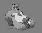 anthro balls belly big_belly body_hair erection genitals handjob happy_trail male moobs musk nipples overweight overweight_male penile penis sex simple_background solo_focus jessiborowski11 animal_crossing nintendo tom_nook_(animal_crossing) canid canine mammal raccoon_dog tanuki 2025 absurd_res hi_res