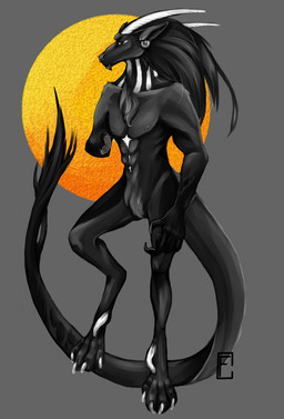 5_fingers abs amputee anthro circle curved_horn disability fingers horn male simple_background solo standing tail almee mythology dragon mythological_creature mythological_scalie scalie digital_media_(artwork) full-length_portrait hi_res portrait