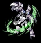 black_lantern clothing ear_piercing female glowing glowing_eyes hair half-closed_eyes multicolored_hair narrowed_eyes open_mouth piercing ring simple_background smile solo text tongue transparent_background two_tone_hair cynos-zilla friendship_is_magic green_lantern_(series) hasbro my_little_pony zecora_(mlp) equid equine horse mammal pony 2012 alpha_channel crossover digital_media_(artwork) english_text full-length_portrait hi_res portrait signature