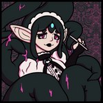 alternative_fashion female goth solo tentacles skellisquid ika_(skellisquid) cephalopod coleoid decapodiform demon demon_humanoid humanoid marine mollusk absurd_res hi_res icon nonbinary_(lore)