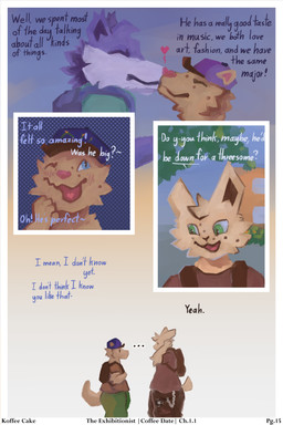 anthro backpack ben_day_dots blue_body blue_clothing blue_eyes blue_fur blue_hat blue_headwear blue_sky blush brown_body brown_fur building cheek_tuft clothed clothing college_campus duo ellipsis eyes_closed facial_tuft female flower fur green_eyes hair hat head_tuft headgear headwear heart_symbol kissing leaf looking_at_another male male/male multicolored_body one_eye_closed open_mouth outside plant shirt shrub simple_background sky smile tail text tongue topwear tuft two_tone_body white_body white_fur window koffeecake mythology aeson_(koffeecake) cookie_(koffeecake) cream_(koffeecake) canid canine canis domestic_cat domestic_dog felid feline felis lagomorph leporid mammal mustelid mythological_creature otter rabbit 2026 absurd_res artist_name colored comic detailed digital_drawing_(artwork) digital_media_(artwork) digital_painting_(artwork) english_text hi_res multiple_scenes painting_(artwork) portrait shaded signature story three-quarter_portrait