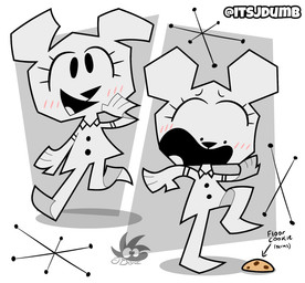 anthro blush blush_lines cookie female food grossed_out looking_down open_mouth paper screaming simple_background smile solo waiving walking white_background white_body young rayhony cartoon_network the_amazing_world_of_gumball teri_(tawog) bear mammal paper_creature 2024 digital_drawing_(artwork) digital_media_(artwork) hi_res