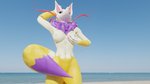 anthro athletic athletic_anthro athletic_female beach big_breasts breasts convenient_censorship crossgender exposed_breasts female hand_censor nude seaside solo tail tail_censorship tail_tuft thick_thighs tuft notquitesfw level-5 yo-kai_watch kyubi_(yo-kai_watch) canid canine fox mammal 16:9 3d_(artwork) censored digital_media_(artwork) hi_res widescreen