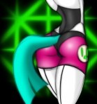 abstract_background back_turned blue_hair bodysuit butt clothing equine female hair horse jrvanesbroek my_little_pony pink_clothing pony presenting shorts skinsuit solo stockings white_body
Rating: Questionable
Score: 2
User: Kholchev
Date: February 04, 2012