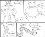 4_panel_comic 5_fingers >:) ?! abdominal_bulge abs ambiguous_gender answer anthro areola arm_tuft arms_by_side asking asking_another asking_what athletic athletic_anthro athletic_male ball_bite ball_grab balls banding bare_skin belly biceps black_border blindfold bloodless body_part_in_mouth border castration chest_tuft claws cock_and_ball_torture command command_to_wait consuming_genitalia consuming_testicles countershade_belly countershading dialogue duo ears_outwards elastrator_band empty_scrotum encouragement epididymis erection exclamation_point exposed_testicle eyebrows faceless_ambiguous faceless_character fangs feral finger_claws fingers forked_tongue frown fur furry_balls genital_mutilation genital_removal genital_torture genitals glans gore hands_on_own_hips hard_vore holding_balls holding_object holding_scalpel humanoid_genitalia humanoid_hands humanoid_penis inner_monologue lips male markings medical_instrument mutilation neck_tuft nipples numbered_sequence offscreen_male partial_speech_bubble pecs penis pivoted_ears prick_ears pubes puncture_wound pupils question raised_eyebrows realization sabertooth_(anatomy) scales scalpel scent_gland scenting scientific_instrument severed_testicle shoulder_tuft simple_background slit_scrotum slithering smile speech_bubble spots spotted_markings standing striped_markings stripes surgical_instrument talking_to_another teeth term_of_endearment text thought_bubble tongue tongue_out tuft unaware unaware_prey urethra vore whiskers white_background wounded yes-no_question soggy2002 sydion_(charn) felid feline mammal prehistoric_species reptile saber-toothed_tiger scalie smilodon snake 2013 black_and_white comic digital_drawing_(artwork) digital_media_(artwork) english_text handwritten_text line_art monochrome one_page_comic