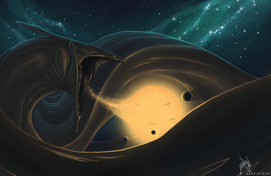 ambiguous_gender fight lock macro planet planet_dwarfing solo space spacescape star terra_macro yellow_eyes leatificat mythology lockjaw_(leatificat) dragon monster mythological_creature mythological_scalie reptile scalie colored digital_drawing_(artwork) digital_media_(artwork) english_description hi_res