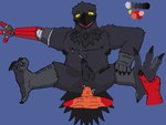 anal anal_penetration anthro armpit_hair black_body black_feathers bodily_fluids body_hair cum duo feathers feet foot_focus genital_fluids genitals male male/male muscular penetration penis prosthetic prosthetic_arm prosthetic_limb pubes yellow_eyes nolmol mythology avian bird corvid corvus_(genus) crow dragon mythological_creature mythological_scalie oscine passerine scalie 4:3 absurd_res hi_res