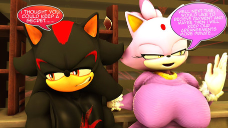 annoyed anthro big_breasts breasts clenched_teeth dialogue duo ellipsis female half-closed_eyes hand_on_shoulder looking_away male narrowed_eyes smug_face speech_bubble teeth text rocketspuff kabalmystic_(modeler) sega sonic_the_hedgehog_(series) blaze_the_cat shadow_the_hedgehog domestic_cat eulipotyphlan felid feline felis hedgehog mammal 16:9 3d_(artwork) digital_media_(artwork) english_text widescreen