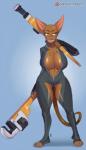 anthro big_breasts bodysuit breasts cleavage clothed clothing female footwear hairless skinsuit smile socks solo standing stirrup_socks tail thigh_gap tight_clothing toeless_footwear tools unzipped wide_hips wrench zipper matemi hana_hakken domestic_cat felid feline felis hairless_cat mammal sphynx_(cat) 2017 hi_res