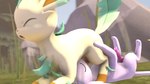 animal_genitalia animal_penis anthro canine_genitalia canine_penis duo erection feet feral feral_on_feral feral_penetrated feral_penetrating feral_penetrating_feral from_behind_position genitals knot male male/male male_penetrated male_penetrating oral oral_penetration penetration penile penis red_penis sex sawert nintendo pokemon eeveelution espeon generation_2_pokemon generation_4_pokemon leafeon pokemon_(species) 16:9 3d_(artwork) digital_media_(artwork) hi_res source_filmmaker_(artwork) widescreen