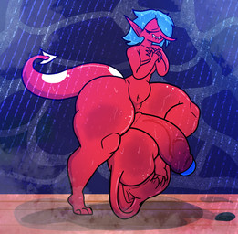 balls big_balls big_butt big_penis butt feet femboy foot_fetish foot_on_balls genitals huge_balls huge_hips huge_penis huge_thighs hyper hyper_balls hyper_genitalia hyper_hips hyper_penis hyper_thighs male nude penis shower solo tail thick_thighs wide_hips inkyproduction jack_(inkyproduction) demon imp monster absurd_res colored digital_drawing_(artwork) digital_media_(artwork) hi_res