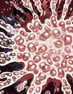 anthro antlers balls belly belly_inflation big_balls blush bodily_fluids bodypaint bursting clothing costume cum cum_everywhere cum_explosion cum_from_eyes cum_from_mouth cum_from_nose cum_in_mouth cum_in_nose cum_inflation cum_inside death duo excessive_cum excessive_genital_fluids expansion expansion_sequence explosion face_paint female female_death genital_fluids genitals gore halloween_costume holidays horn hyper hyper_inflation inflation male male/female messy popping witch_costume brahkest halloween deer felid mammal pantherine tiger absurd_res hi_res