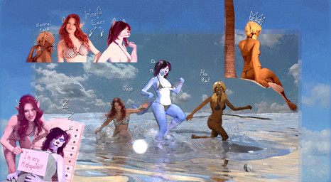 anthro beach bikini blue_sky breasts chair clothing cloud duo eyewear female furniture group humanoid_pointy_ears lounge_chair outside pointy_ears reflection sea sign sky solo splash sunglasses swimwear triangle_bikini trio two-piece_swimsuit under_boob water perturbedmania natalie_whitlow canid canine canis domestic_dog elf human humanoid jackal mammal 3d_(artwork) collage_(artwork) digital_media_(artwork) hi_res