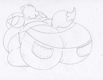 anthro belly big_belly big_breasts big_butt bottomwear breasts butt clothing female fur hair huge_butt morbidly_obese morbidly_obese_anthro morbidly_obese_female obese obese_anthro obese_female overweight overweight_anthro overweight_female panties shirt shorts solo thick_thighs topwear underwear virus-20 june_coyote canid canine canis coyote mammal 2022 sketch traditional_media_(artwork)