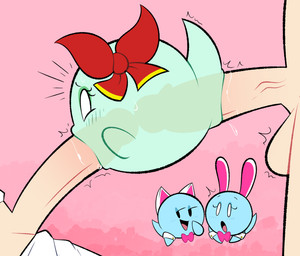 :d :o balls being_watched big_balls big_penis black_eyes blue_body blue_eyeshadow blue_tail blush blush_lines bodily_fluids bow_ribbon bow_tie bunny_costume clothing costume double_penetration eyelashes eyeshadow faceless_character faceless_human faceless_male fake_cat_ears fake_ears fake_rabbit_ears fellatio female female_on_human female_penetrated floating genital_fluids genitals ghost_tail glans green_blush green_body green_eyeshadow green_tail green_vulva group group_sex half-closed_eyes human_penetrating human_penetrating_female humanoid_genitalia humanoid_penis interspecies larger_human larger_male looking_at_another makeup male male/female male_human male_penetrating male_penetrating_female meeting_in_the_middle narrowed_eyes not_furry open_mouth open_smile oral oral_penetration penetration penile penile_penetration penis penis_in_mouth penis_in_vagina pink_background pink_bow_tie pink_inner_ear pink_tongue red_bow saliva saliva_on_penis sex shirt_cuffs simple_background size_difference smaller_female smile spitroast surprised tail tan_balls tan_body tan_penis tan_skin threesome throbbing throbbing_balls throbbing_penis tips_touching tongue touching_tips vaginal vaginal_fluids vaginal_fluids_on_penis vaginal_penetration vein veiny_penis vulva white_ears white_eyes white_shirt_cuffs fatalafterdark mario_bros nintendo paper_mario lady_bow lahla_(mario) peeka_(mario) boo_(mario) ghost human mammal spirit waddling_head 2024 digital_media_(artwork) hi_res