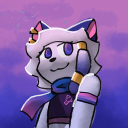 ambiguous_gender anthro lgbt_pride pride_color_background pride_color_flag pride_colors simple_background sky solo connorsconnor lgbt_pride_month conley hybrid 1:1 absurd_res hi_res