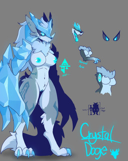 3_toes anthro areola biped black_sclera blue_areola blue_eyes blue_horn blue_mane blue_nipples blue_tongue breasts chart feet female fur fur_markings genitals glistening glistening_areola glowing glowing_genitalia glowing_vulva grey_body grey_fur height_chart horn innie_vulva mane markings multicolored_body multicolored_fur navel nipples nude ruff snout solo standing tail toes tongue two_tone_body two_tone_fur vulva white_body white_fur sakanagashima canid canine canis mammal wolf 2021 hi_res