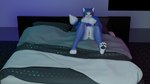 anthro anus blue_body blue_fur blue_hair bodily_fluids breasts feet female fur genital_fluids genitals hair looking_at_viewer nipples nude pussy simple_background smile solo white_body white_fur acetrace114 nintendo star_fox krystal_(dogzeela) krystal_(star_fox) canid canine fox mammal 16:9 3d_(artwork) digital_media_(artwork) hi_res widescreen