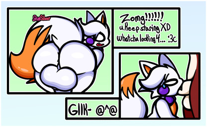 anthro anus balls big_balls big_butt bodily_fluids butt dialogue duo emoticon fangs fellatio forced fur genitals gynomorph intersex intersex/male male open_mouth oral penile presenting presenting_hindquarters rape rear_view red_body red_fur sex side_view simple_background solo tears teeth text white_body white_fur primsilver five_nights_at_freddy's five_nights_at_freddy's_world five_nights_at_frickbear's_(series) five_nights_at_frickbear's_3 scottgames lolbit_(fnaf) lolbit_(frickbear's) canid canine fox mammal 2026 digital_drawing_(artwork) digital_media_(artwork) english_text hi_res signature