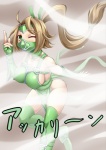 breasts brown_hair female green_eyes hair mask ninja not_furry solo warrior unknown_artist league_of_legends riot_games tencent akali_(lol) human mammal