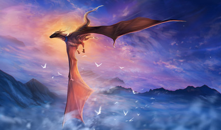 ambient_silhouette ambiguous_gender claws cloud day detailed_background feral flying group horn large_group membrane_(anatomy) membranous_wings mountain outside quadruped scales silhouette sky solo_focus spines spread_wings sun tail wings isvoc european_mythology mythology ambient_bird ambient_flier avian bird dragon mythological_creature mythological_scalie scalie western_dragon 2020 digital_media_(artwork) hi_res shaded