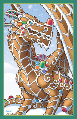 ambiguous_gender blue_border blue_eyes border candy candy_cane cookie dessert feral food frosting gingerbread gingerbread_cookie gingerbread_man gumdrop_(food) icing open_mouth peppermint_(candy) snow snowflake solo wings dmacalvert mythology dragon food_creature mythological_creature mythological_scalie scalie
