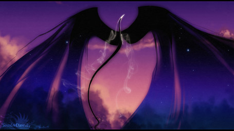 ambiguous_gender black_bars cosmic_wings day feral flying outside sky solo tail sinistereternity mythology cosmic_being dragon mythological_creature mythological_scalie scalie 16:9 2015 digital_media_(artwork) hi_res widescreen