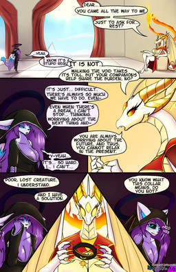 anthro bdsm black_sclera blue_eyes bodily_fluids casual_nudity chair clothed clothing cloud collar crying curtains dialogue duo feathered_wings feathers female fur furniture glowing glowing_eyes hair halo hood horn inner_ear_fluff long_hair membrane_(anatomy) membranous_wings multi_eye petplay purple_body purple_fur purple_hair robe roleplay scales shaking skimpy tears throne tremble_lines trembling tuft white_body white_fur white_scales wings yellow_eyes yellow_horn astra_system mythology ember_(astra_system) xaevun_(astra_system) deity domestic_cat dragon felid feline felis mammal mythological_creature mythological_scalie scalie absurd_res comic hi_res trans_(lore) trans_woman_(lore)