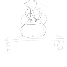anthro beak bench big_breasts big_butt breast_expansion breasts butt butt_expansion candy dessert eating_candy expansion eyebrows feathers female fingers food huge_breasts huge_butt hyper hyper_breasts hyper_butt looking_back on_bench sitting sitting_on_bench solo tail tail_feathers oleanderin busty_bird avian bird corvid corvus_(genus) crow oscine passerine 1:1 2025 animated