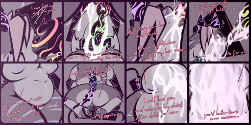 anthro belly belly_expansion big_belly big_breasts big_butt big_penis bodily_fluids bound breast_expansion breasts butt chain chain_leash collar cum cum_covered cum_in_mouth cum_inflation cum_inside cum_on_belly cum_on_body cum_on_breasts cum_on_collar cum_on_face deep_throat dirty_talk duo excessive_cum excessive_genital_fluids expansion face_fucking female genital_fluids genitals hands_behind_back horn huge_belly huge_breasts huge_penis hyper hyper_belly hyper_genitalia hyper_penis inflation irrumatio leash long_tail male male/female messy open_mouth oral oral_penetration penetration penile penis penis_in_mouth pull_out pussy_from_back questionable_consent rear_view sex shallow_penetration side_boob side_view slightly_chubby slightly_chubby_anthro slightly_chubby_female spread_legs spreading tail tapering_penis text thick_thighs vaginal_fluids vulva conditional_dnp lodi_(artist) lodi_(character) pepper_(snoodle) avali demon hybrid imp reptile scalie snake absurd_res comic english_text hi_res restricted_palette sequence