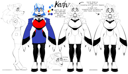 anthro blue_body blue_fur breasts claws clothed clothing countershade_face countershading eyebrows eyelashes female fully_clothed fur hair heart_symbol machine monotone_background simple_background solo text white_background white_body white_fur white_hair the-hydroxian kaita_(the-hydroxian) android canid canine canis mammal robot wolf 2022 absurd_res colored digital_drawing_(artwork) digital_media_(artwork) english_text hi_res model_sheet russian_text sketch