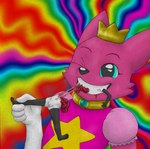 abstract_background anthro biped black_body black_nose blood bodily_fluids candy_gore cheek_tuft choker claws clothed clothed/nude clothed_male clothing countershade_torso countershading crown death dress duo eaten_raw eating ejaculation extreme_size_difference eyebrows facial_tuft fatal_vore female genital_fluids genitals gloves gore gore_focus guts handwear hard_vore headgear holding_leg jewelry larger_female larger_pred male micro_prey multicolored_body navel necklace nude one_eye_closed organs pawpads pink_body pink_clothing pink_dress plantigrade psychedelic_background pussy pussy_ejaculation size_difference smaller_female smile snuff spread_legs spreading teeth toe_claws tuft two_tone_body vaginal_fluids vore white_body white_clothing white_gloves white_handwear young young_anthro young_prey animew pinkfong_(character) tia_(karmandel) bear canid canine fox giant_panda mammal 2020 absurd_res hi_res