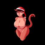 anthro big_breasts bikini breasts christmas_clothing christmas_headwear clothing curvy_figure female hat headgear headwear holidays huge_breasts looking_at_viewer santa_hat simple_background solo standing swimwear transparent_background two-piece_swimsuit voluptuous wide_hips rat_bastard christmas haplorhine mammal monkey primate 1:1 alpha_channel hi_res