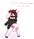 absurd_res ageplay alternative_fashion anthro big_breasts black_and_red black_clothing blush bovid bovine bovine_ears breasts caprine cattle clothed clothing confusion cow_ears demon dialogue diaper diaper_fetish emo english_text exposed_diaper female fur glistening glistening_eyes goat goat_ears goatdemon hair hair_over_eye hands_covered heart_symbol hi_res hooves horn humanoid infantilism maeesthetic mammal mouth_covered one_eye_obstructed oversized_clothing pink_clothing poofy_diaper question_mark red_horn roleplay ruby_(listeningwisps) snout surprise text touching_face trans_(lore) trans_woman_(lore) transformation wearing_diaper white_body white_fur