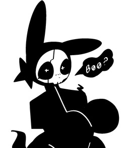 anthro big_breasts black_body black_ears bone breasts featureless_breasts female looking_at_viewer simple_background skull skull_head solo speech_bubble text white_background white_text xarop77 ghost lagomorph mammal spirit 2025 black_and_white digital_drawing_(artwork) digital_media_(artwork) half-length_portrait hi_res monochrome portrait
