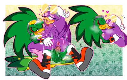 anthro anthro_on_anthro anthro_penetrated anthro_penetrating anthro_penetrating_anthro anus areola balls beak big_balls big_breasts big_penis bodily_fluids boots breasts butt clothing cowgirl_position duo erection eyes_closed eyewear eyewear_on_head feathers feet female female_anthro female_on_top female_penetrated footwear from_front_position genital_fluids genitals glasses glasses_on_head gloves goggles goggles_on_head green_body half-closed_eyes handwear heart_symbol hoverboard hug kissing licking looking_pleasured male male/female male_anthro male_on_bottom male_penetrating male_penetrating_female narrowed_eyes nipple_fetish nipple_lick nipple_play nipples non-mammal_balls non-mammal_breasts non-mammal_nipples nude on_bottom on_top open_beak open_mouth penetration penile penile_penetration penis penis_in_vagina romantic romantic_ambiance sex shoes simple_background sitting smile spread_legs spreading tail tail_feathers tongue vaginal vaginal_penetration vulva demichan sega sonic_riders sonic_the_hedgehog_(series) jet_the_hawk wave_the_swallow accipitrid accipitriform avian bird hirundinid mammal oscine passerine swallow_(bird) digital_media_(artwork) hi_res