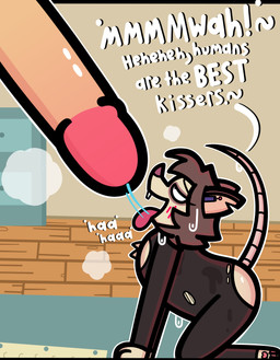 anthro bodily_fluids brown_body brown_fur clothing duo extreme_size_difference female female_anthro fur genitals human_fetish larger_male licking male male/female male_human micro oral penile penis penis_lick saliva saliva_string sex size_difference sweat tan_body tan_fur tongue torn_clothing conditional_dnp mykendyke animaniacs_(2020) julia_brain human mammal mouse murid murine rodent absurd_res hi_res