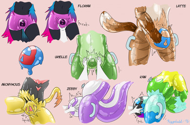 bulge_fondling bulge_grab bulge_rubbing chastity_bulge chastity_device clothing disembodied_hand glistening glistening_body grinding handles_on_thighs latex latex_clothing latex_skinsuit lock_bulge lock_symbol male null_bulge null_bulge_squeeze pool_toy skinsuit squeaking squeezing text tight_clothing toy wearing_chastity_device riggedreded nintendo pokemon rainthewolfie felid feline generation_7_pokemon legendary_pokemon mammal pokemon_(species) zeraora 2024 english_text hi_res