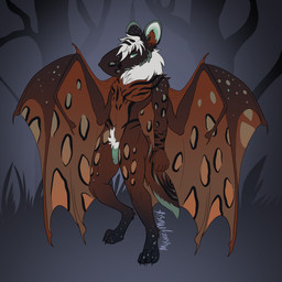 anthro genitals khalrynn male penis pose pubes solo wings mysterymusix bat mammal 1:1 hi_res pinup