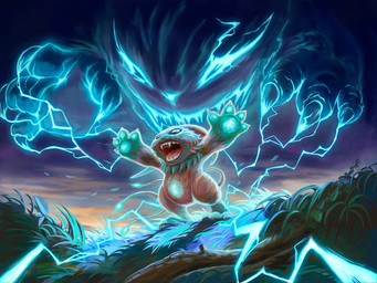 ambiguous_gender anthro biped cloud duo electricity electricity_manipulation elemental_manipulation fur grass green_body green_fur open_mouth outside pawpads plant tail teeth alexis_susani flesh_and_blood elemental_creature mammal digital_media_(artwork) hi_res official_art