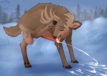 animal_genitalia animal_penis antlers autofellatio balls balls_blush big_balls blush bodily_fluids body_blush brown_body brown_fur cervine_genitalia cervine_penis cum cum_on_ground cum_on_own_tongue cum_on_self cum_on_tongue cumshot ejaculation erection eyes_closed feral fur genital_fluids genitals heavy_balls horn male masturbation oral oral_masturbation orgasm penile penile_masturbation penis red_penis saggy_balls solo tongue nauticalcanine cervine deer mammal absurd_res hi_res