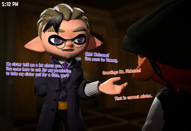 clothing duo eyewear glasses male male/male round_glasses text friendlygoon nintendo splatoon pinkman_(friendlygoon) tommy_(friendlygoon) animal_humanoid aquatic aquatic_humanoid cephalopod cephalopod_humanoid humanoid inkling mollusk mollusk_humanoid 3d_(artwork) digital_media_(artwork) english_text hi_res
