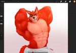 abs anthro art_program_in_frame biceps bulge eye_patch eyewear male muscular muscular_anthro muscular_male pecs solo towel tonygonza15 five_nights_at_freddy's scottgames foxy_(fnaf) canid canine fox mammal digital_media_(artwork) hi_res procreate_(artwork)