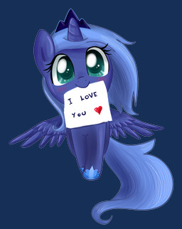 blue_body blue_feathers blue_hair blush crown cutie_mark daww feathered_wings feathers female feral fur hair headgear heart_symbol horn looking_at_viewer note paper positive_message princess royalty short_snout simple_background smile snout solo tail teal_eyes text wings young young_feral pridark friendship_is_magic hasbro my_little_pony mythology princess_luna_(mlp) equid equine mammal mythological_creature mythological_equine winged_unicorn absurd_res alpha_channel english_text hi_res