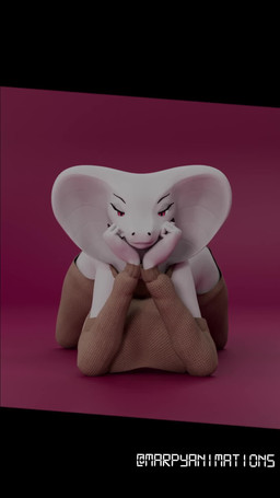 anthro bedroom_eyes clothed clothing costume female looking_at_viewer lying narrowed_eyes on_front pink_eyes seducing_viewer seductive solo tail tail_motion tailwag text white_body wiggle marpyanimation marpyanimation_(modeler) rose_(marpyanimation) cobra reptile scalie snake 3d_(artwork) 3d_animation 9:16 animated blender_(artwork) digital_media_(artwork) english_text hi_res no_sound short_playtime watermark