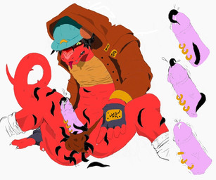 anthro body_in_urethra cock_vore erection frenum_ladder frenum_piercing genital_piercing genitals gold_(metal) group humanoid_genitalia humanoid_penis infestation ladder_piercing leather male parasite penetration penile penis penis_piercing piercing simple_background solo_focus tail urethra_worm urethral urethral_infestation urethral_penetration vore white_background elbone murskahammas third-party_edit annelid leech lizard reptile scalie 6:5